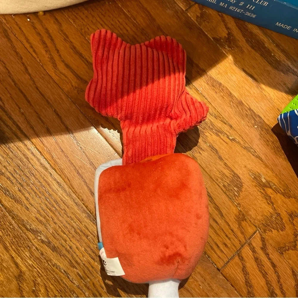 Bark Red and White Plush Wine Glass Decor Toy